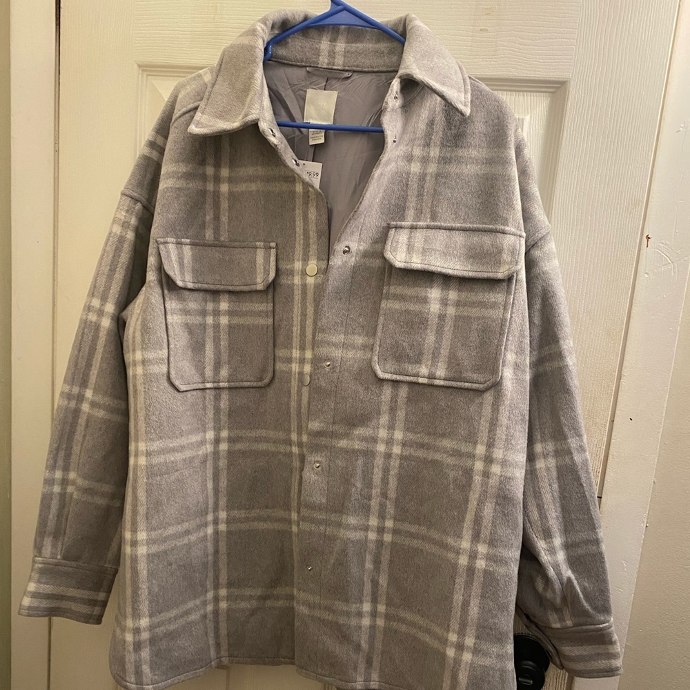 H&M Plaid Shacket